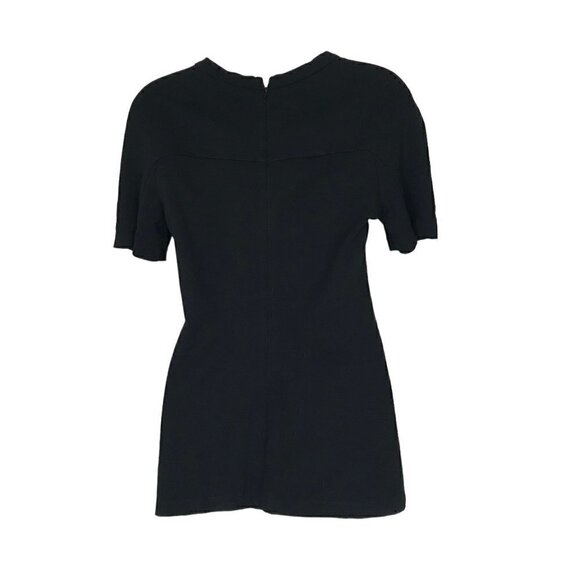 3.1 Phillip Lim Black Crew Neck Blouse Size 6 - Picture 5 of 7